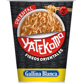 YATEKOMO GALLINA BLANCA Fideos orientales vaso 61 grs